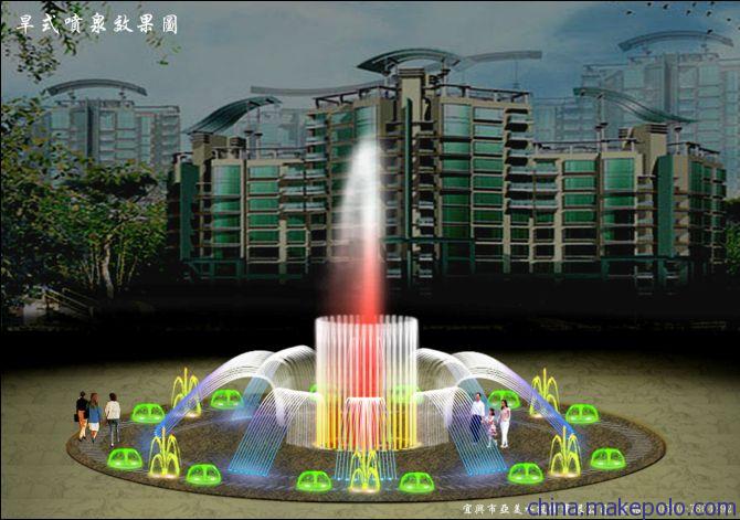 山西吕梁离石区音乐喷泉施工