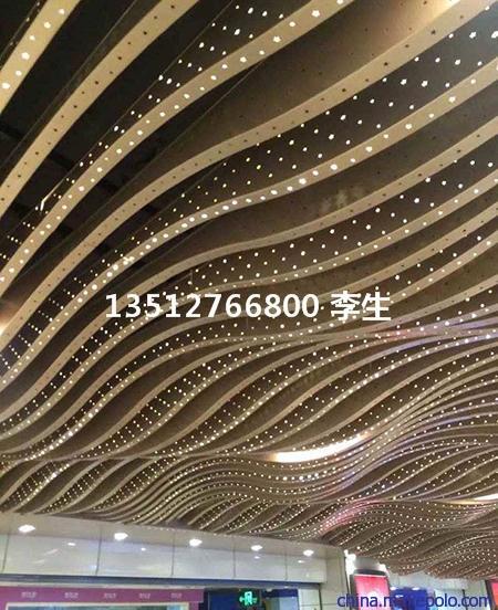 宁波造型墙体弧形铝方通艺术装饰效果