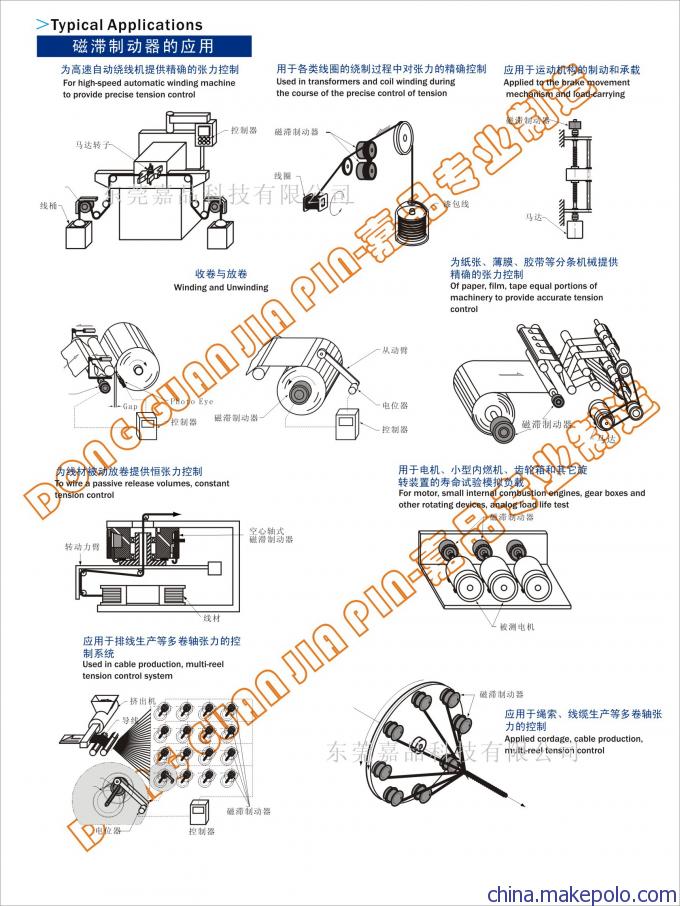 HB、AHB磁滞制动器应用