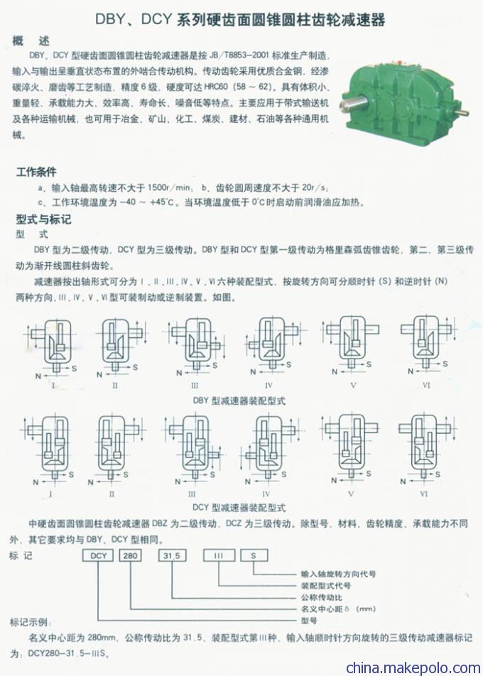 DBY、DCY硬齿面减速机价格