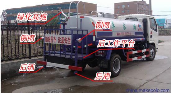 银川市国五东风多利卡园林绿化洒水车