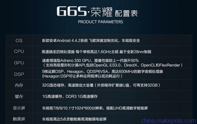 飞歌G6S DVD导航仪 安卓大屏专车导航记录仪后视DVD一体机